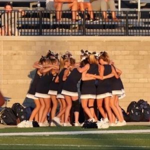 anyone have any cheer stuff, cheer sweatshirts, backpacks?